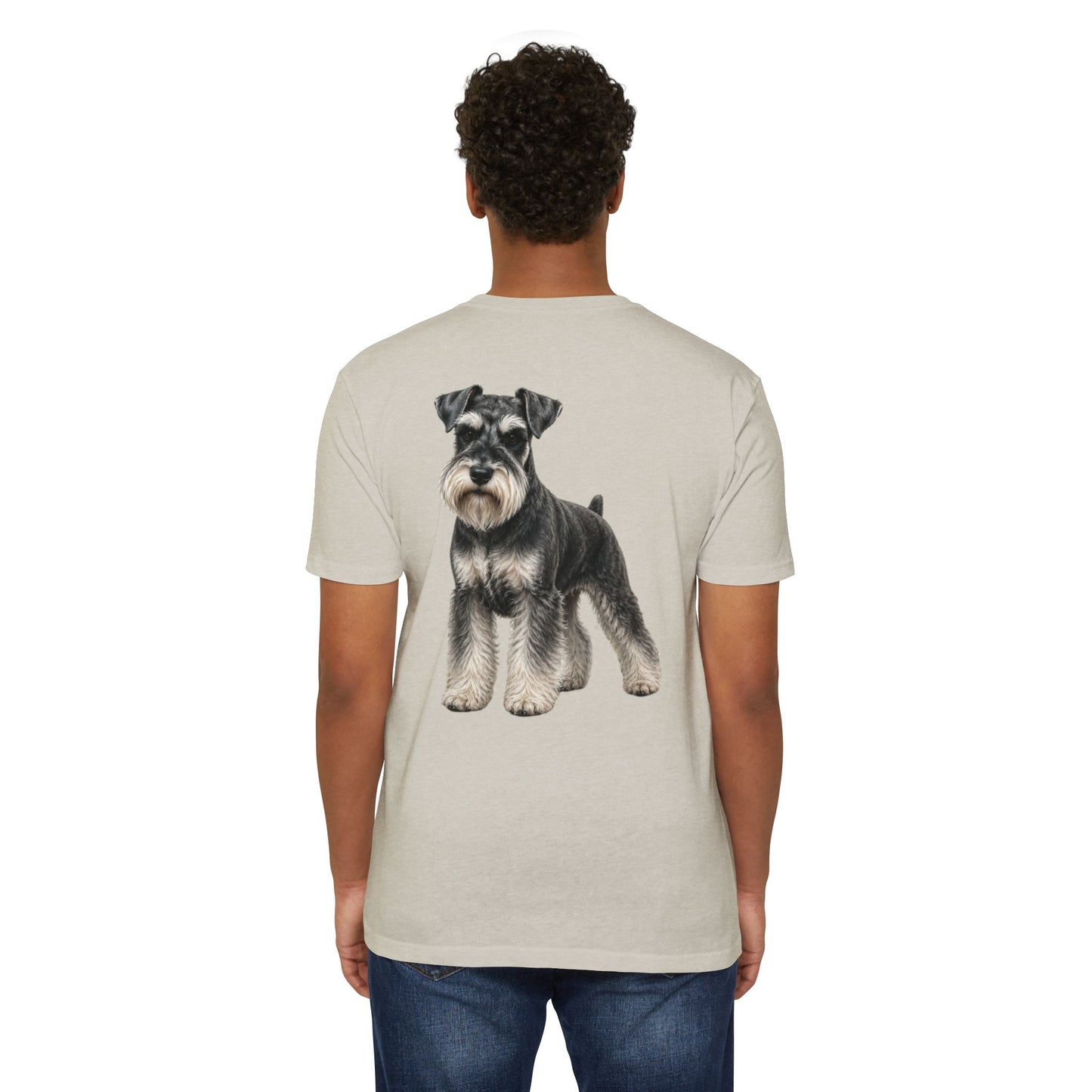 Schnauzer Dog T-Shirt — Realistic Miniature Schnauzer Graphic Tee