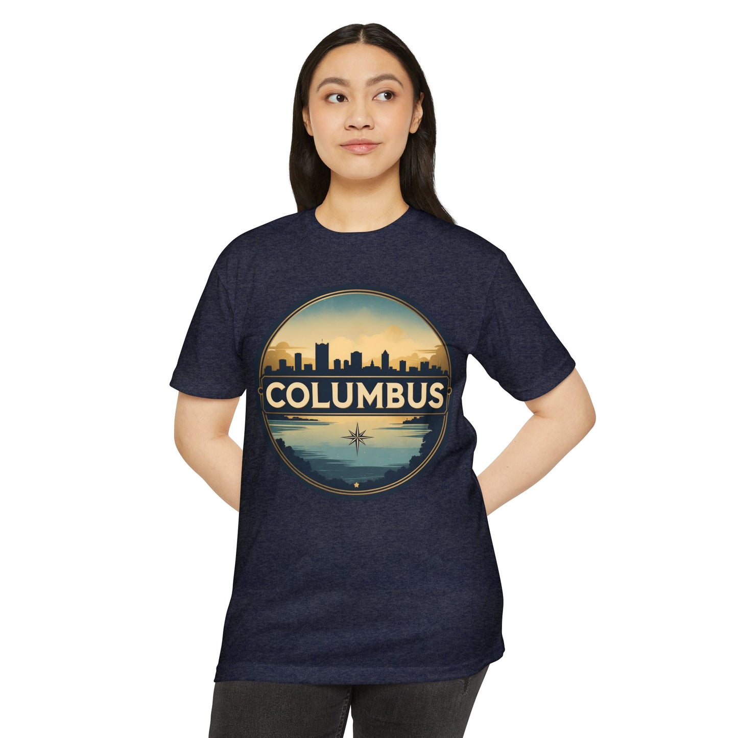 Columbus Skyline T-Shirt — Vintage Cityscape Tee