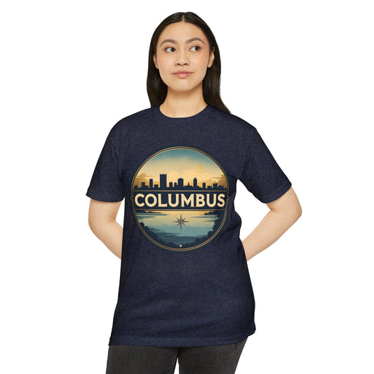 Columbus Skyline T-Shirt — Vintage Cityscape Tee