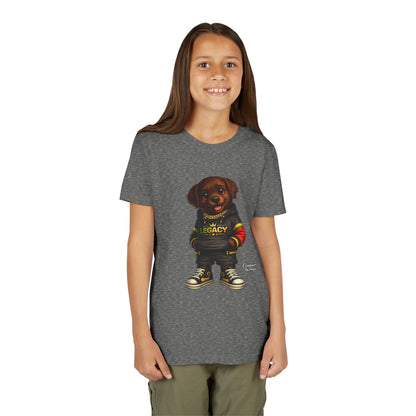 Youth Tee — Cute Rottweiler Puppy in 'Legacy' Hoodie Kids T‑Shirt