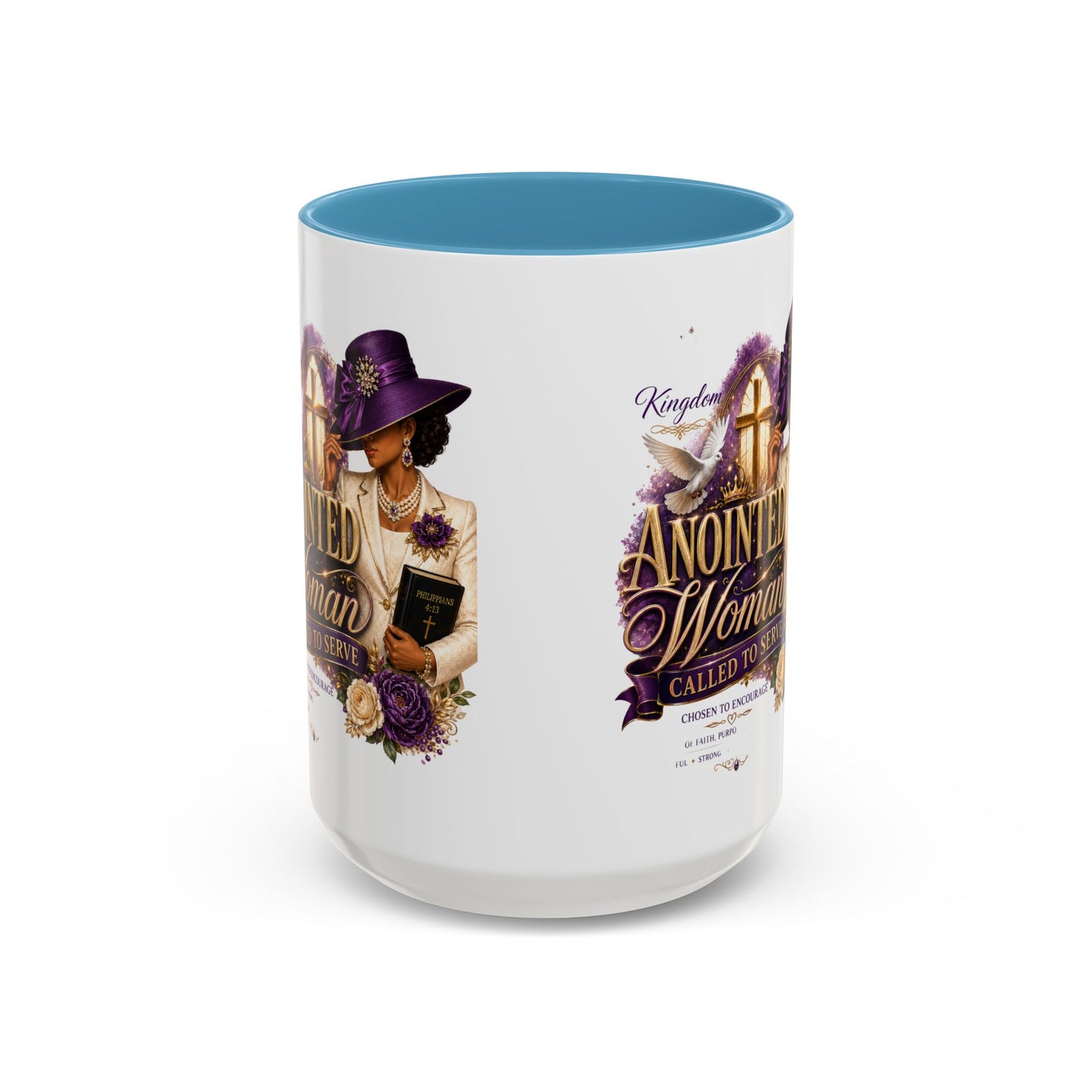 Anointed Woman Coffee Mug — Faithful, Called to Serve Accent Mug (11/15oz)