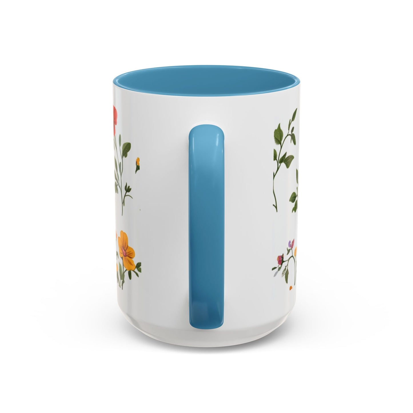 Floral "Her Love Is the Quiet Strength" Accent Coffee Mug — Inspirational Mother's Day Gift
