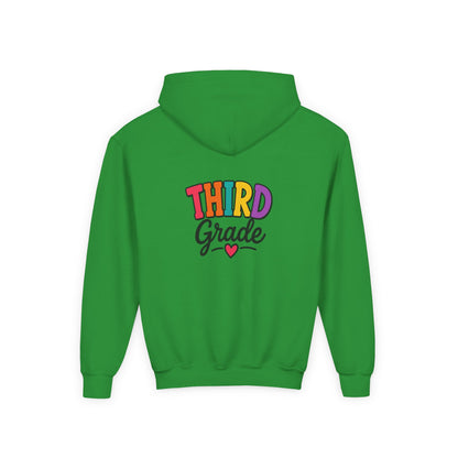 Third Grade Kids Hoodie — Colorful Back-to-School Sweatshirt