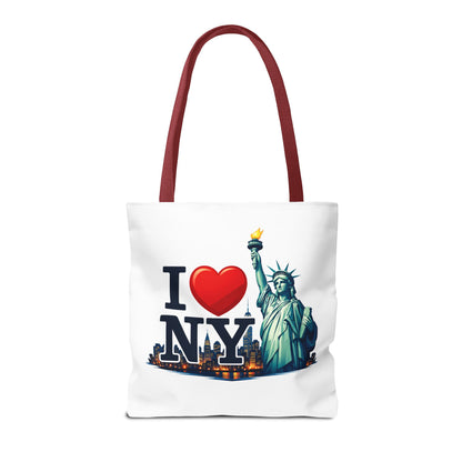 I  NY Statue of Liberty Tote Bag — New York City Souvenir Canvas Tote