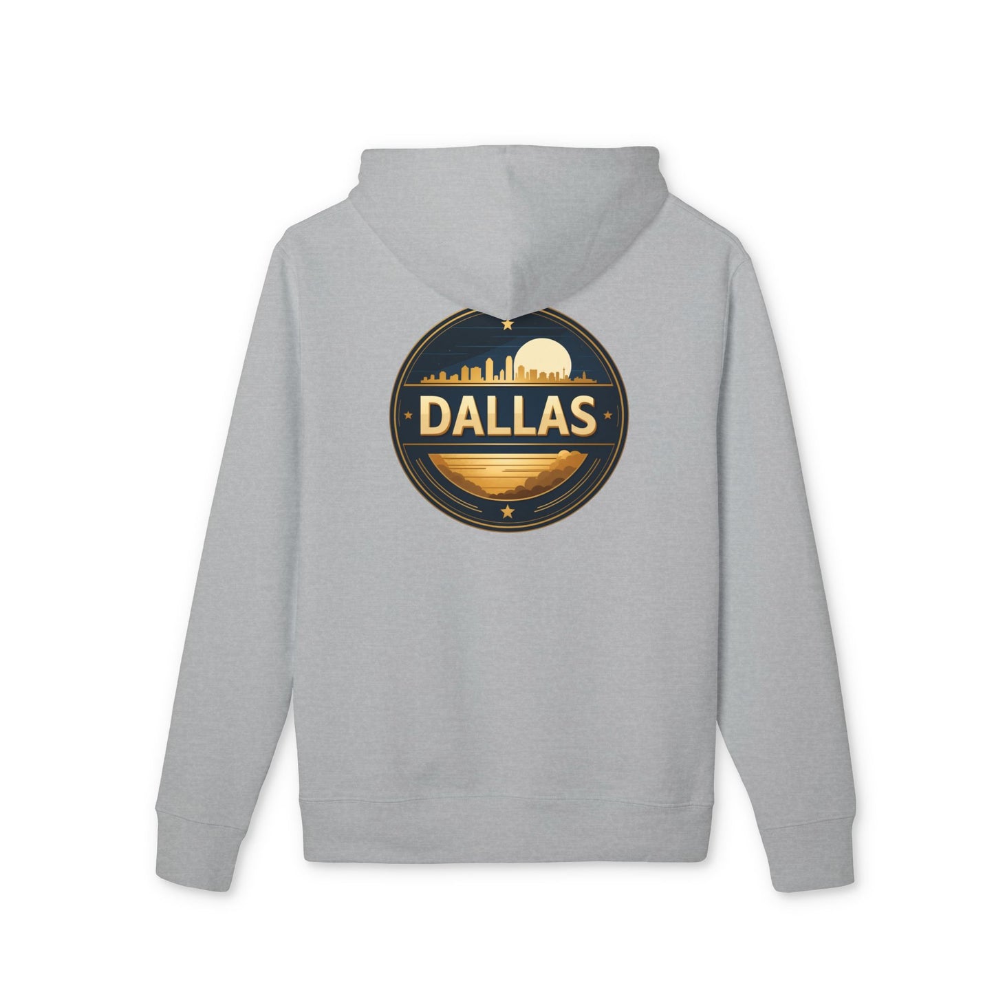 Dallas Skyline Hoodie — Retro City Badge Pullover
