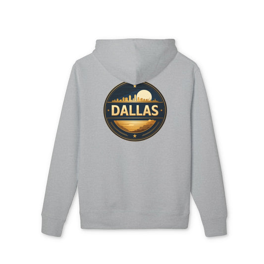 Dallas Skyline Hoodie — Retro City Badge Pullover