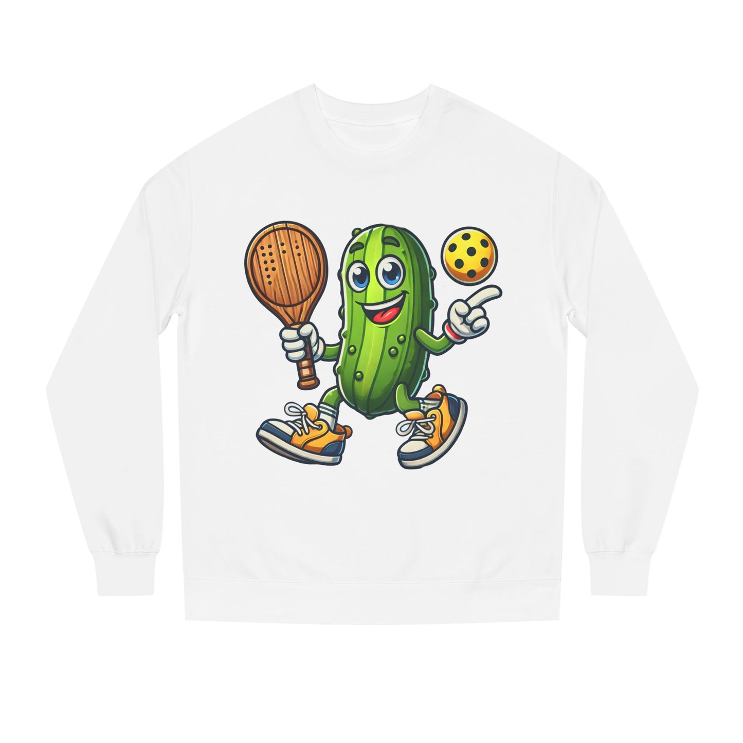 Pickle Pickleball Sweatshirt — Funny Pickle Playing Pickleball Crewneck