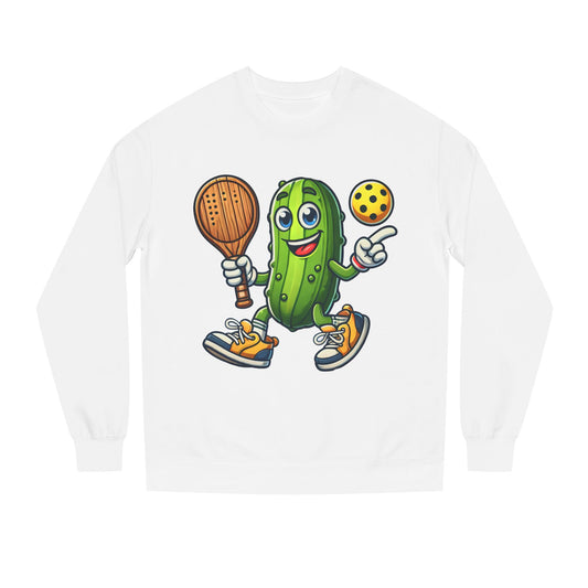 Pickle Pickleball Sweatshirt — Funny Pickle Playing Pickleball Crewneck