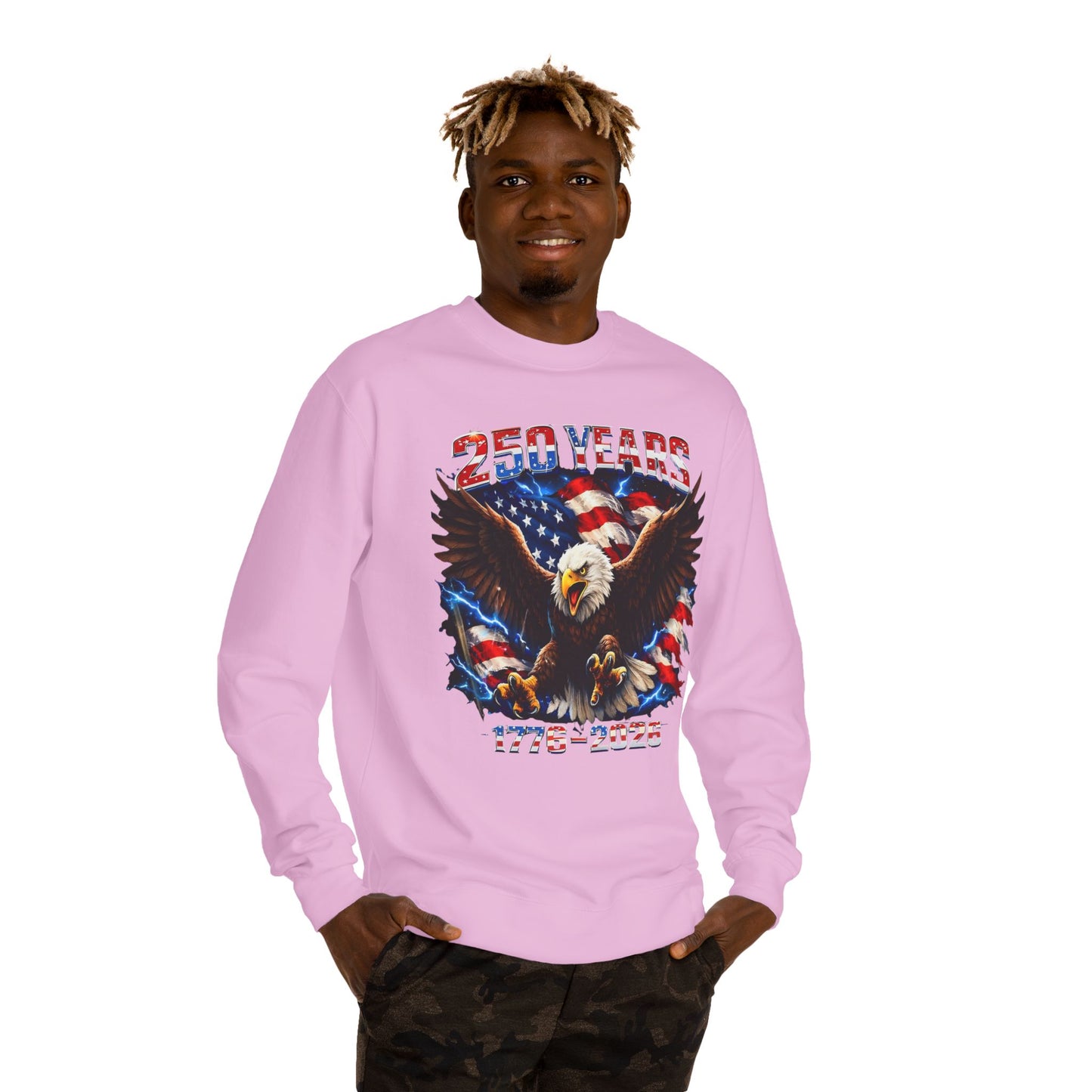 250 Years 1776–2026 Eagle Flag Sweatshirt