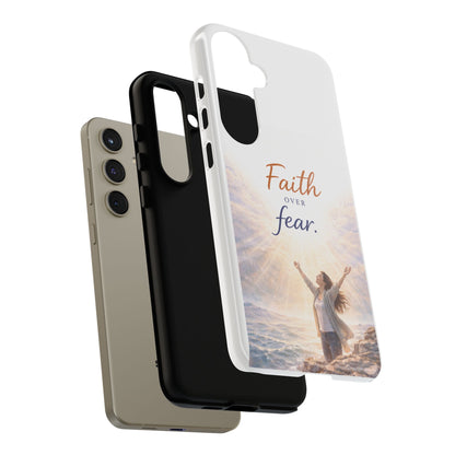 Faith Over Fear Phone Case — Inspirational Christian iPhone Cover