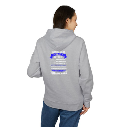 Police Officer Papa Hoodie — Proud Dad Law Enforcement Sweatshirt
