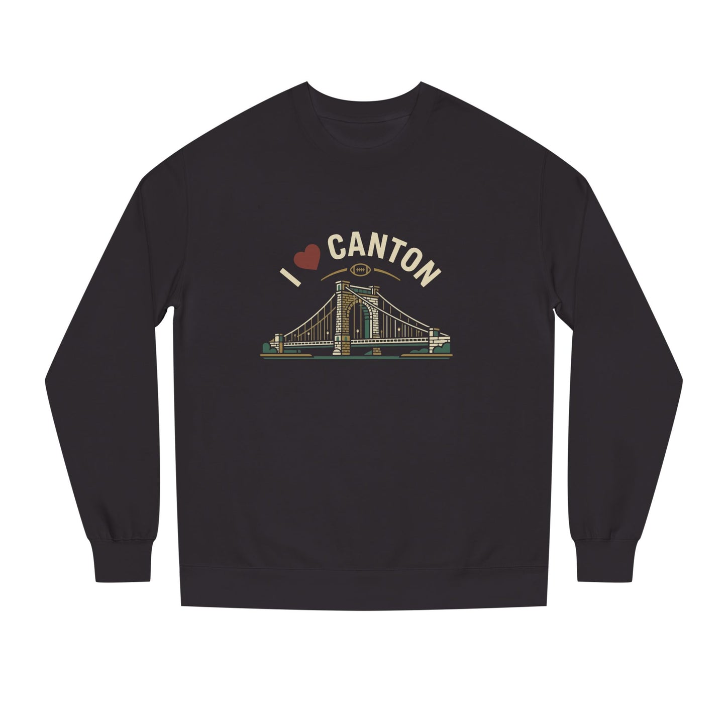 I  Canton Crewneck Sweatshirt — Canton Bridge Graphic Pullover