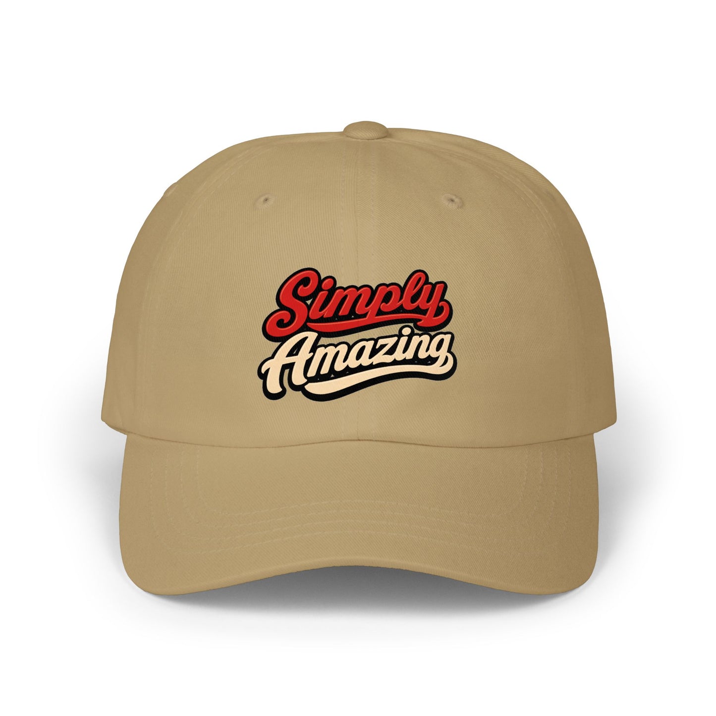 Classic Dad Cap — "Simply Amazing" Embroidered Dad Hat