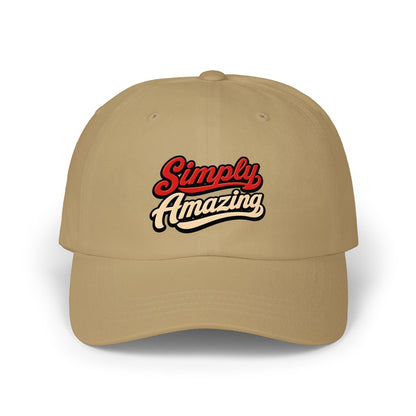 Classic Dad Cap — "Simply Amazing" Embroidered Dad Hat