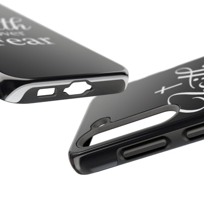 Faith Over Fear Tough Phone Case — Inspirational Christian Cross Phone Cover