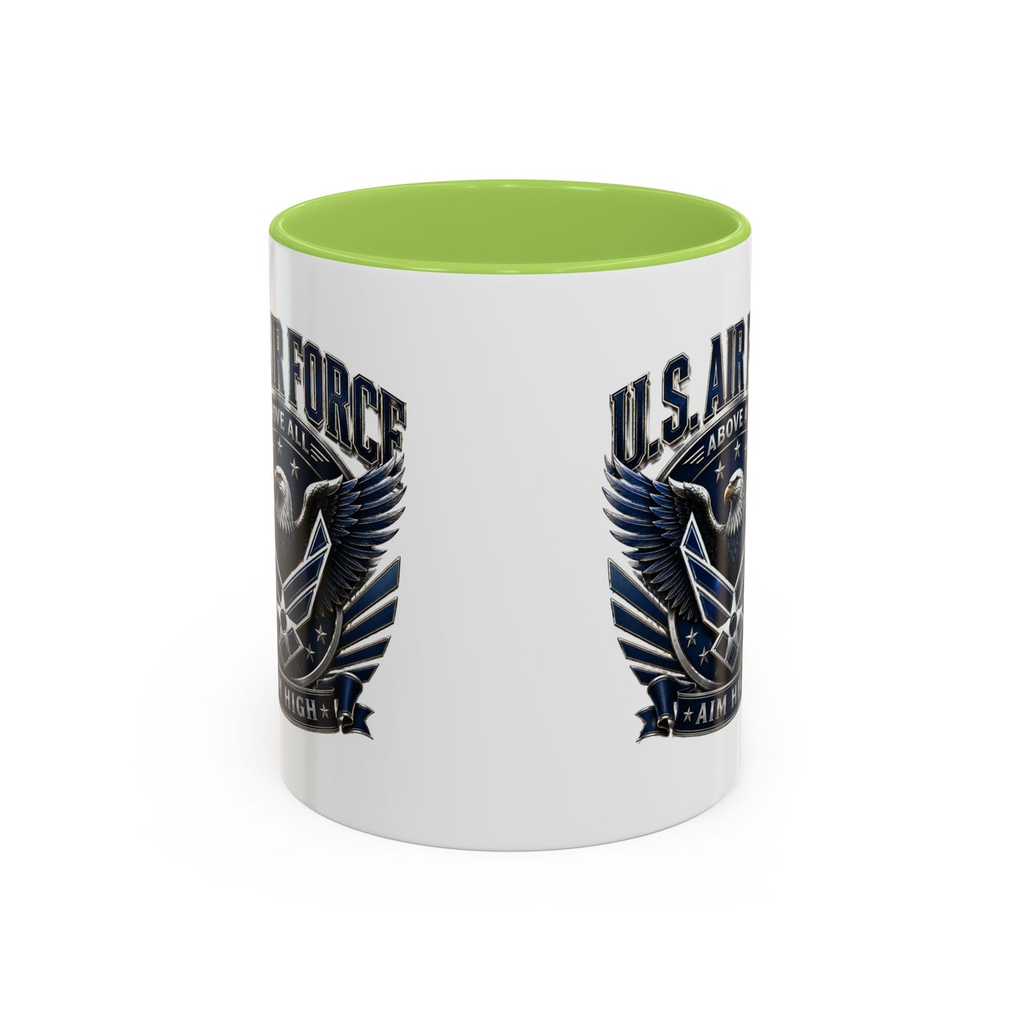 U.S. Air Force Eagle Coffee Mug – "Aim High" Accent Ceramic Mug (11/15oz)
