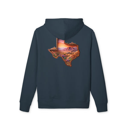 Texas Sunset Hoodie — Scenic State Outline Pullover