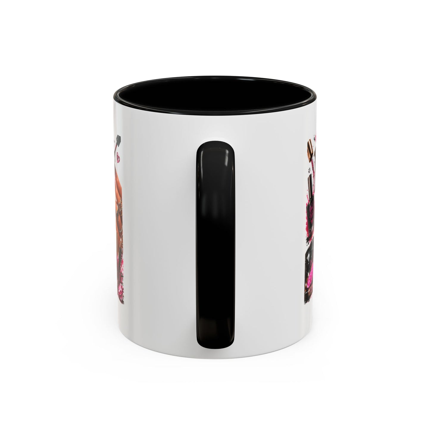 Nails Speak Louder Than Words Accent Coffee Mug — Pink Manicure Beauty Gift (11/15oz)