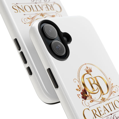 BD Creations By Donece Elegant Logo Tough Phone Case — Protective iPhone Cover