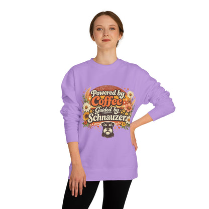 Powered by Coffee, Guided by Schnauzer Sweatshirt