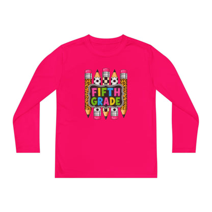 Fifth Grade Pencil Graphic Youth Long Sleeve Tee