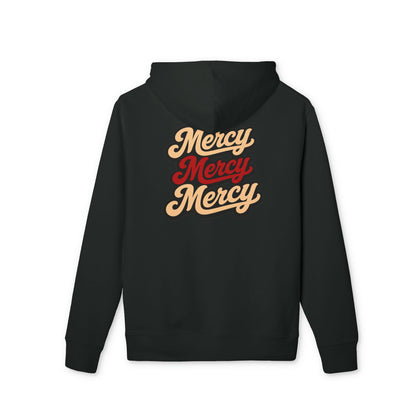 Mercy Mercy Mercy Hoodie — Retro Script Graphic Pullover