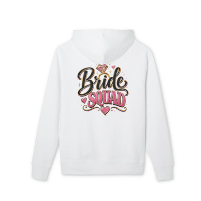 Bride Squad Hoodie — Bachelorette Party Pullover with Pink Diamond Design