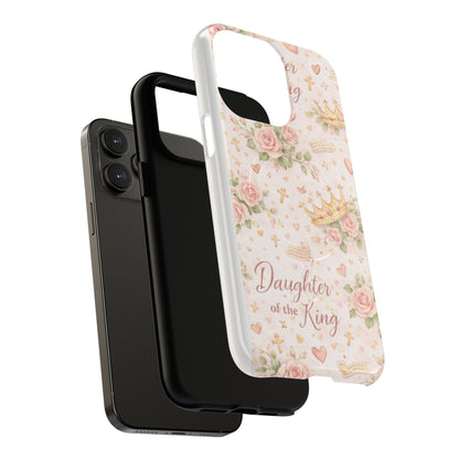 Daughter of the King Floral Phone Case — Tough Magnetic Protective Cover
