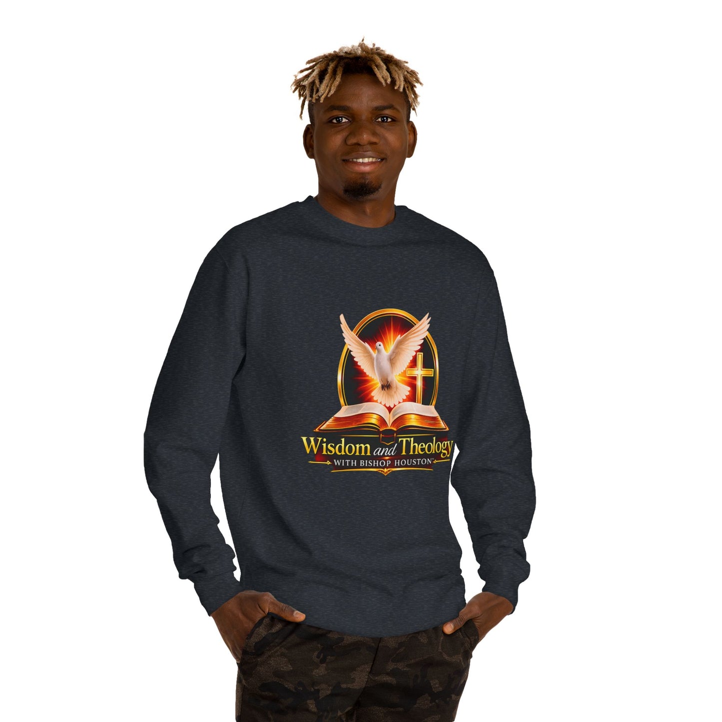 Wisdom and Theology Crewneck Sweatshirt — Dove & Cross Christian Pullover