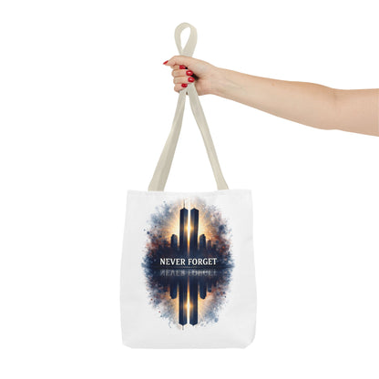 Never Forget Memorial Tote Bag — 9/11 Tribute Skyline All-Over Print