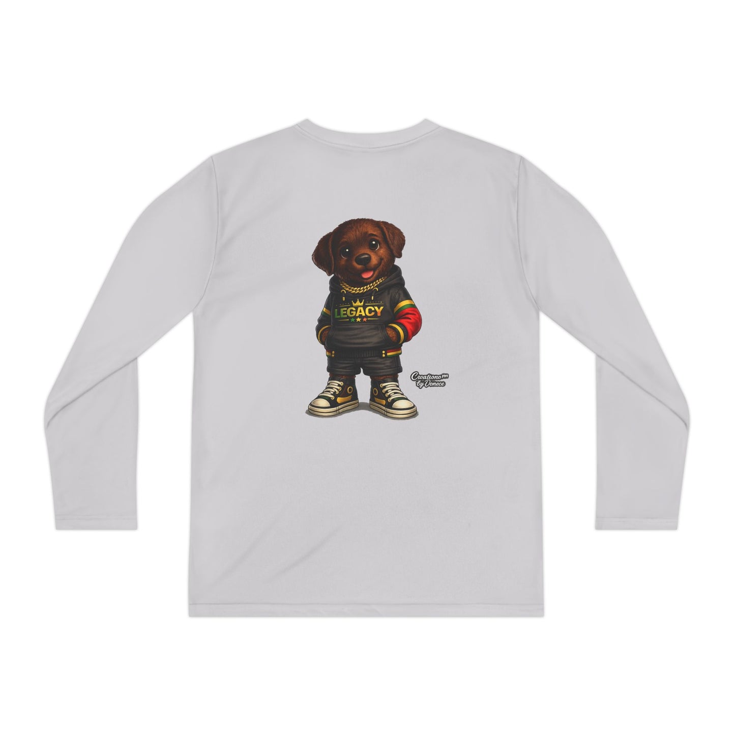 Kids Long Sleeve Tee — "Legacy" Rottweiler Puppy Graphic