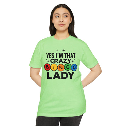 Bingo Lady T-Shirt — "Yes I'm That Crazy Bingo Lady" Funny Graphic Tee