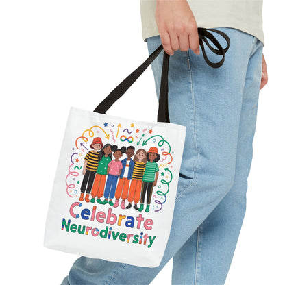 Celebrate Neurodiversity Tote Bag — Inclusive Pride Reusable Shopper