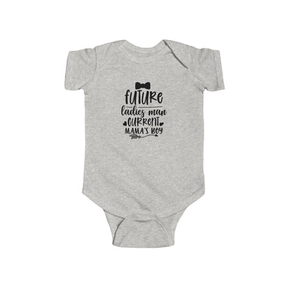 Infant Bodysuit – "Future Ladies Man (Current Mama's Boy)" Cute Baby Onesie