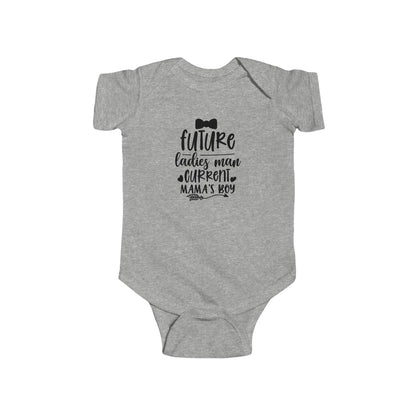 Infant Bodysuit – "Future Ladies Man (Current Mama's Boy)" Cute Baby Onesie