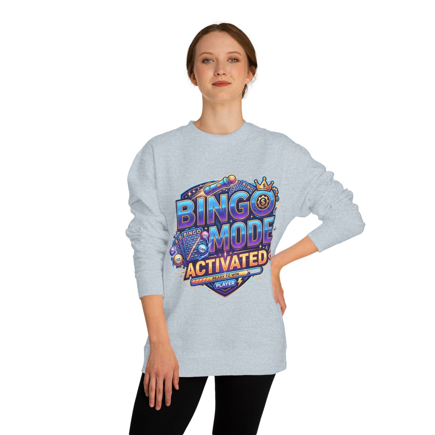 Bingo Mode Activated Sweatshirt — Fun Gamer/Player Bingo Crewneck