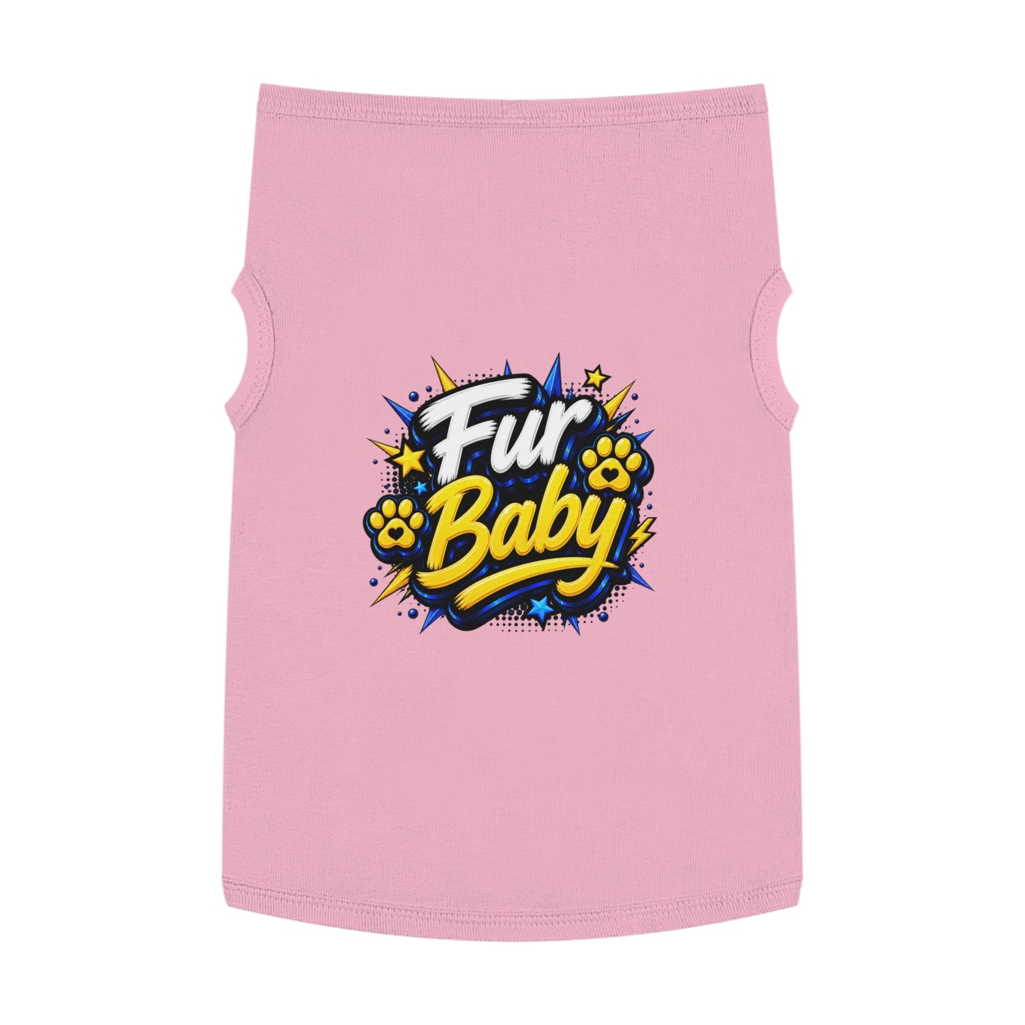 Pet Tank - "Fur Baby" Cute Paw Print Graphic Dog Tank Top