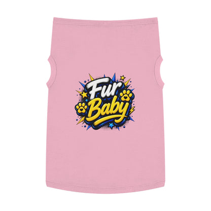 Pet Tank - "Fur Baby" Cute Paw Print Graphic Dog Tank Top