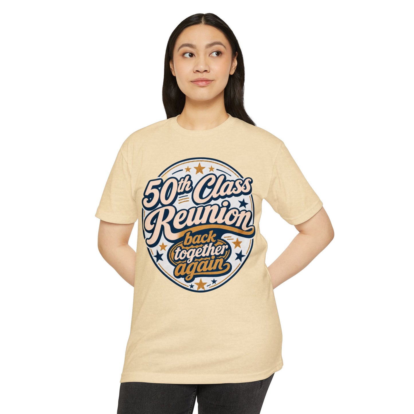 50th Class Reunion T-Shirt — "Back Together Again" Retro Reunion Tee