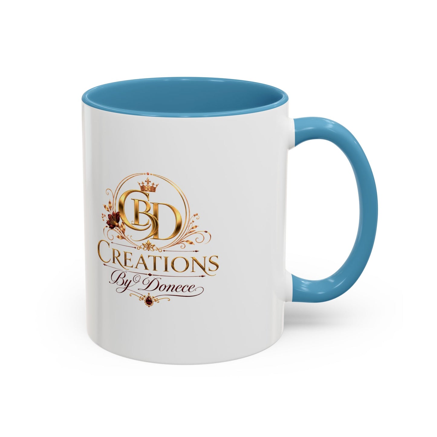 Accent Coffee Mug — Creations By Donece Logo Ceramic Mug (11/15 oz)