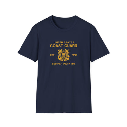 United States Coast Guard EST 1790 Semper Paratus T-Shirt