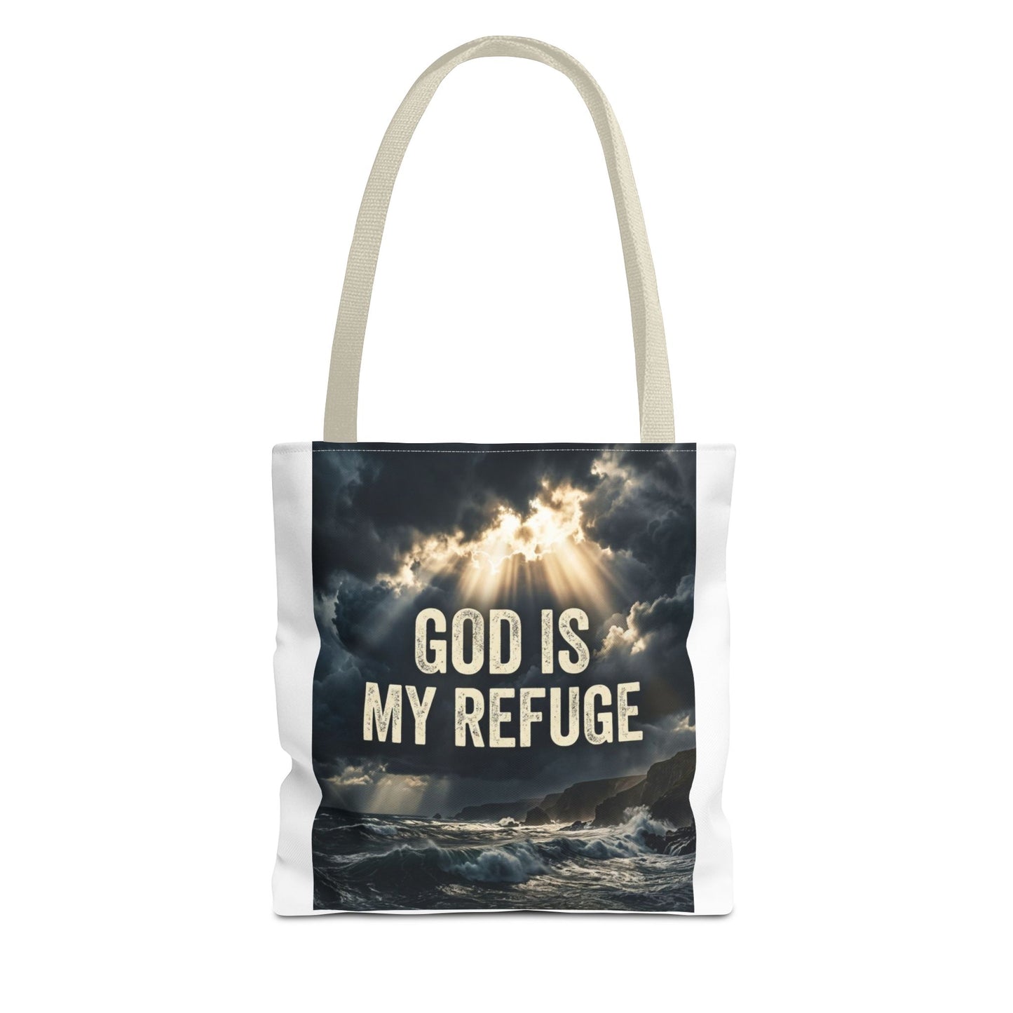 "God Is My Refuge" Tote Bag