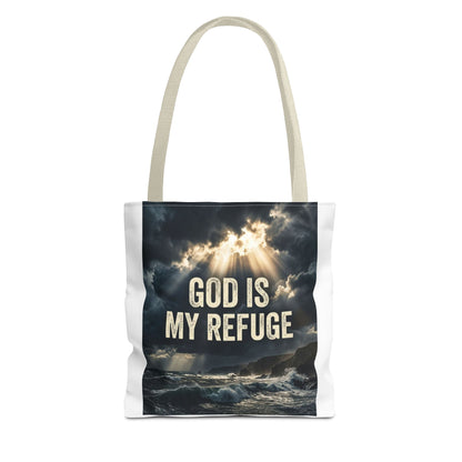 "God Is My Refuge" Tote Bag