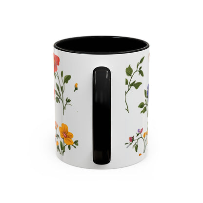 Floral "Her Love Is the Quiet Strength" Accent Coffee Mug — Inspirational Mother's Day Gift