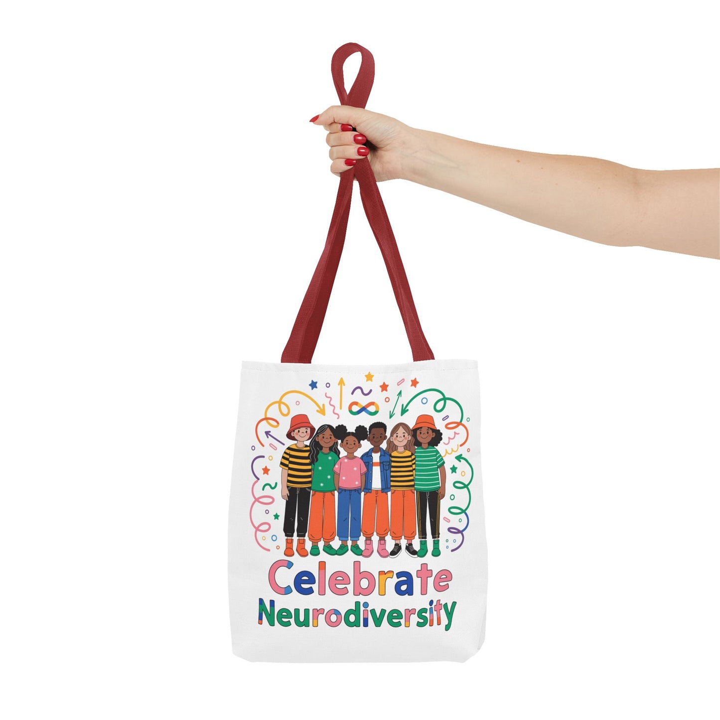Celebrate Neurodiversity Tote Bag — Inclusive Pride Reusable Shopper