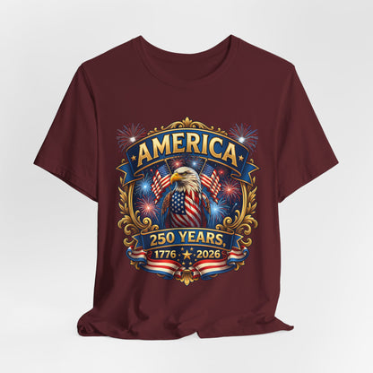 America 250th Anniversary T-Shirt — 1776–2026 Patriotic Eagle Tee