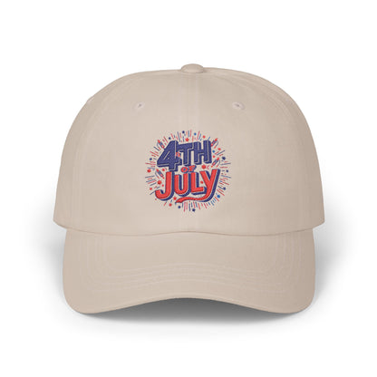 4th of July Dad Cap – Patriotic Baseball Hat with Firework Graphic