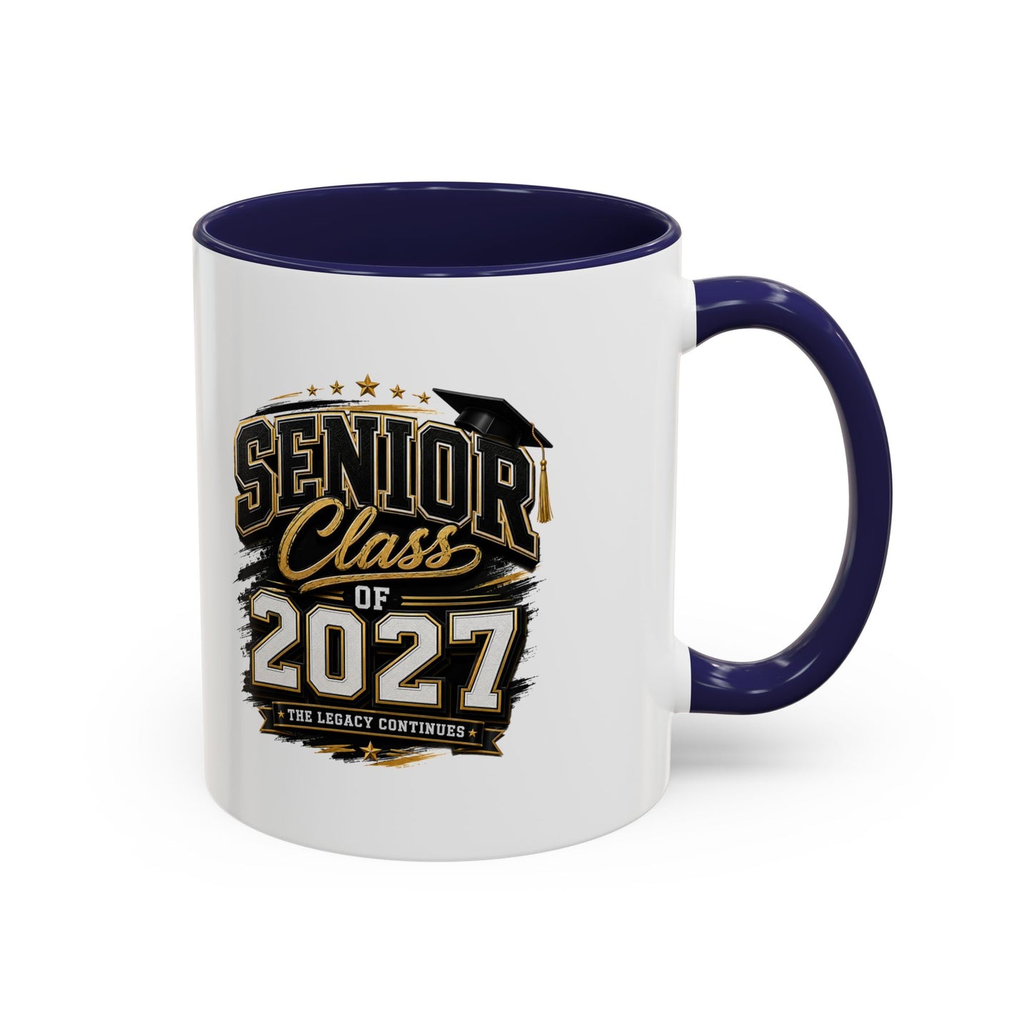 Senior Class of 2027 Accent Coffee Mug — Graduation Gift