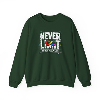 Never Limit Autism Acceptance Sweatshirt