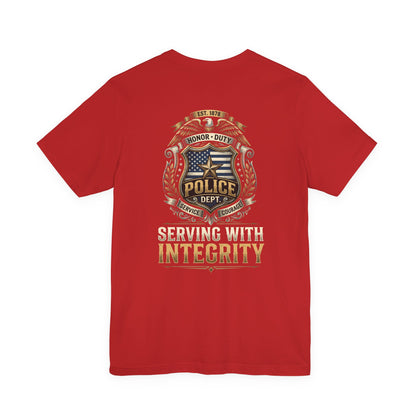 Police Badge 'Serving With Integrity' T-Shirt